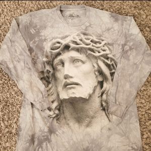 Jesus Crown of Thorns Long-sleeved Tee L